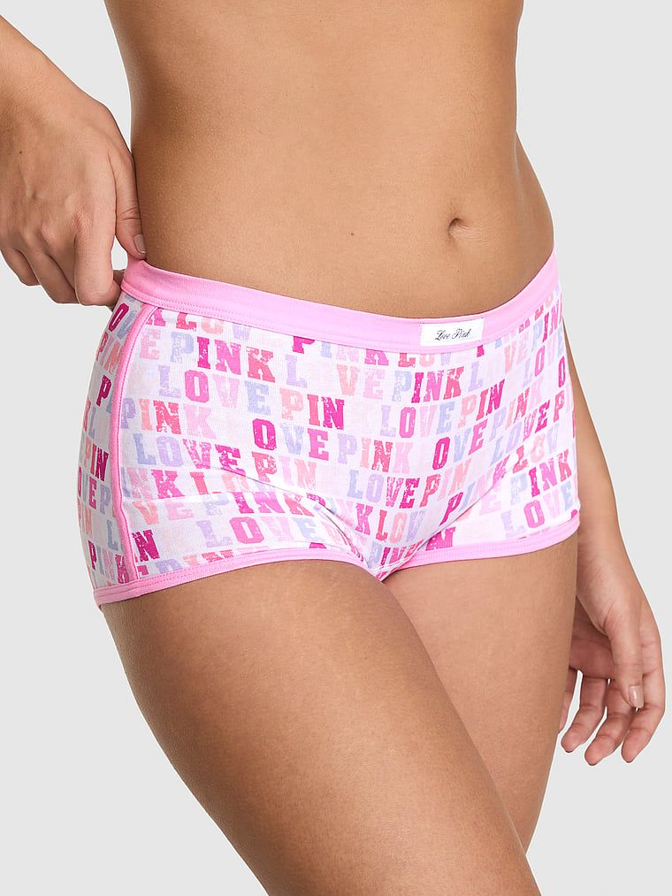 Chilot boyshort din bumbac PINK