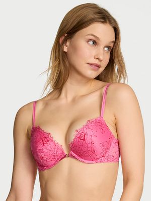 Very Sexy Sutien Push-up din dantelă în formă de trandafir