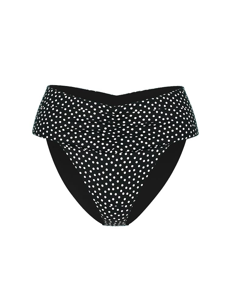 Pantalon de bikini cu talie înaltă, Essential Cinched. Produsul este modelat și provine din colecția Victoria's Secret Swim.