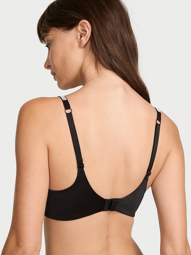 Sutien push-up fără bretea So Obseded Shine cu sârmă. Produsul este negru și provine din colecția Very Sexy.