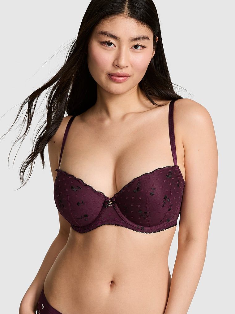 PINK Sutien balconette push-up PINK Wink