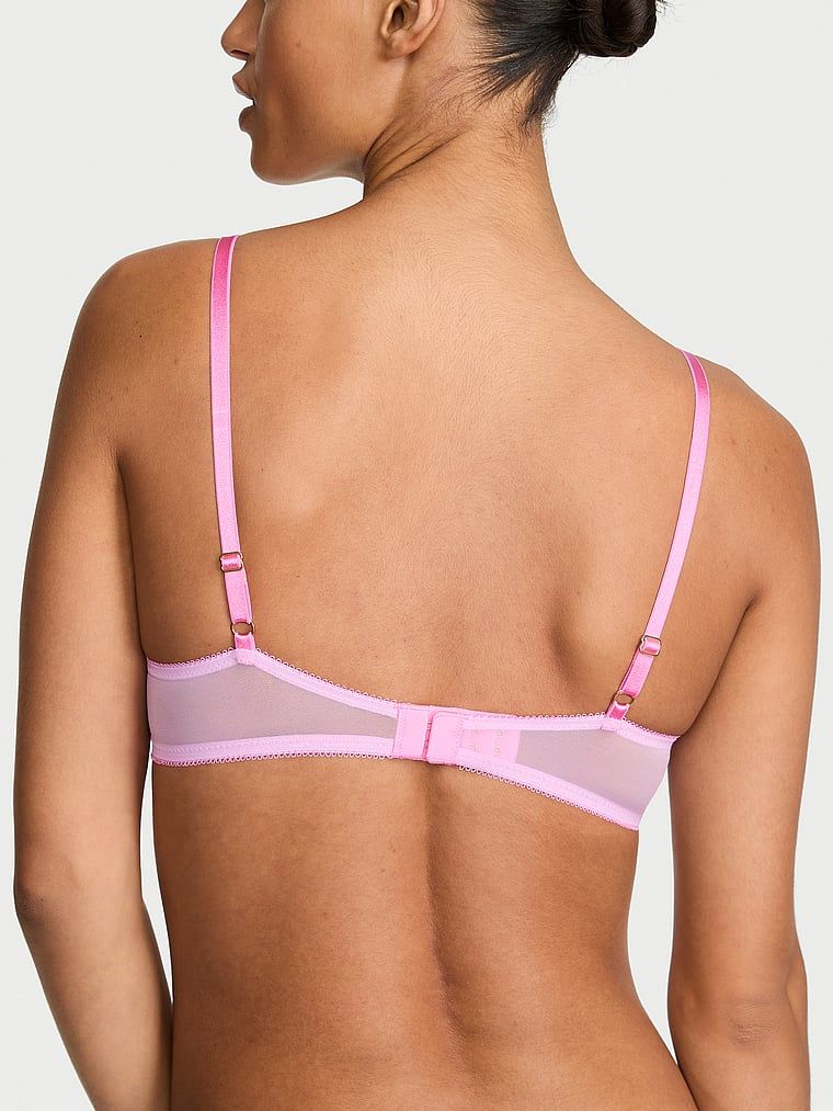 Sutiene fără căptușeală cu broderie Watercolor Wicked. Produsul este modelat și provine din colecția Dream Angels.