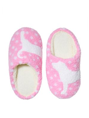 Papuci de casă PINK cu vârf închis