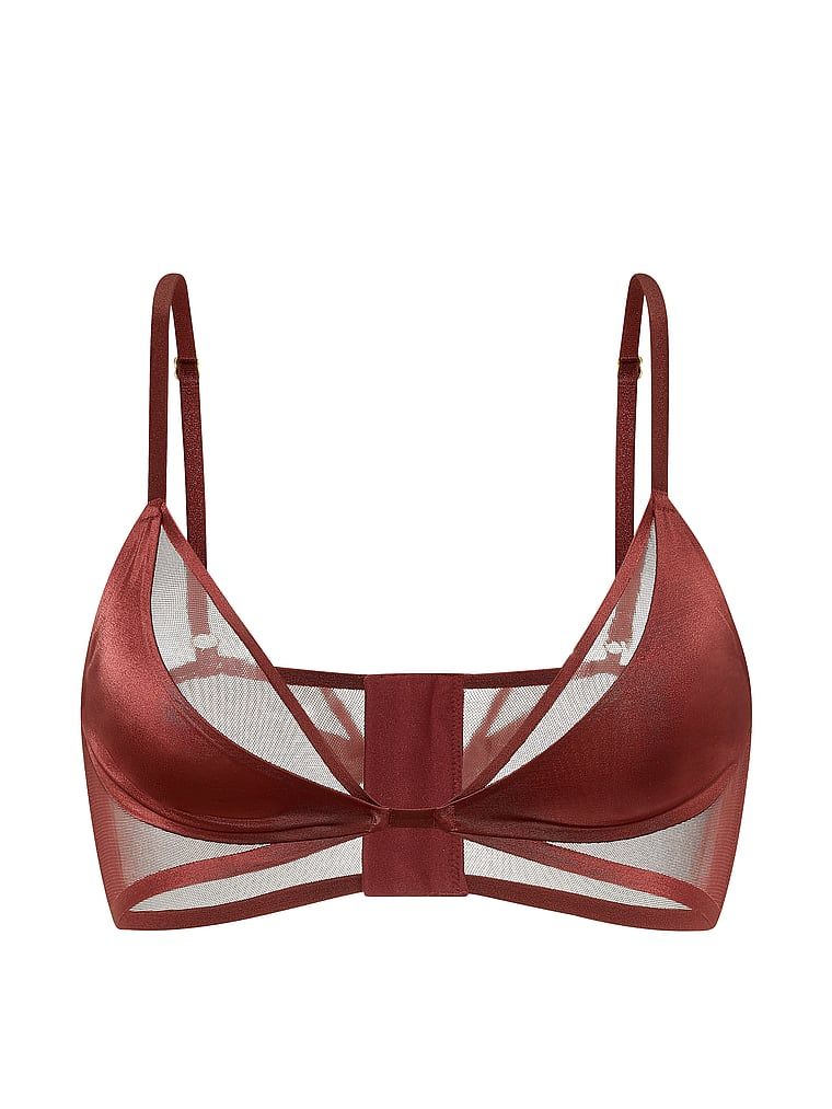 Sutien Bralet Sheer Reveal fără căptușeală. Produsul este modelat și provine din colecția Very Sexy.