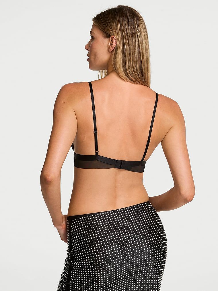 Sutiene bralette lucios cu cristale Shine. Produsul este negru și provine din colecția Very Sexy.