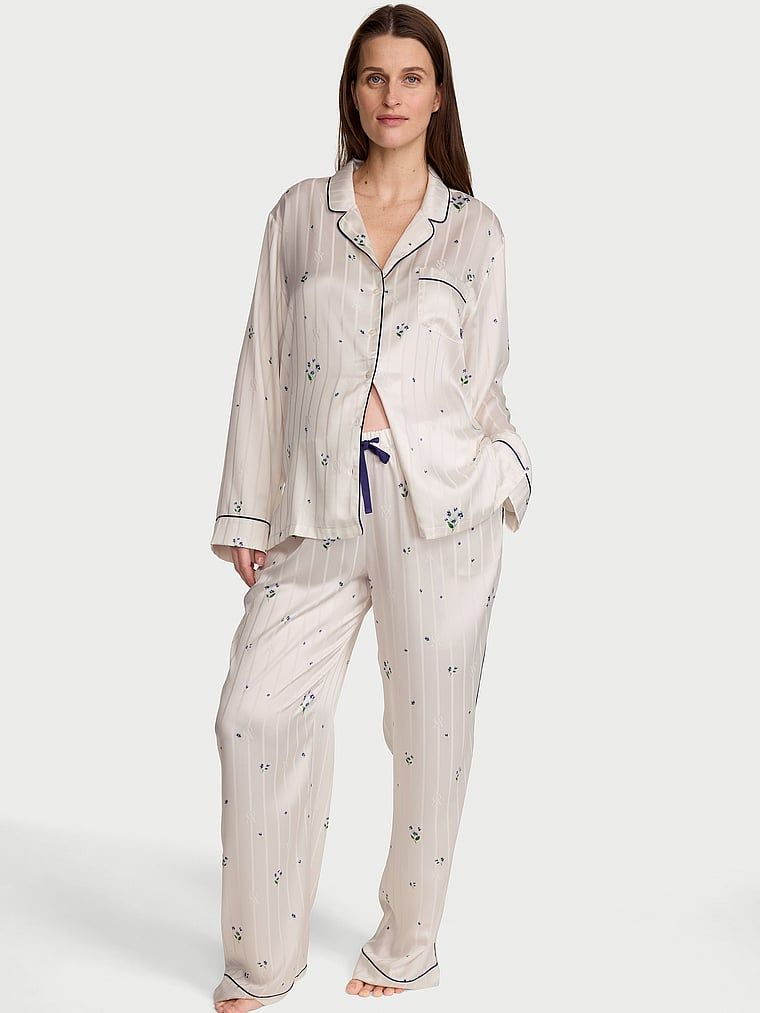 Victoria's Secret Set pijama lungă Signature din satin
