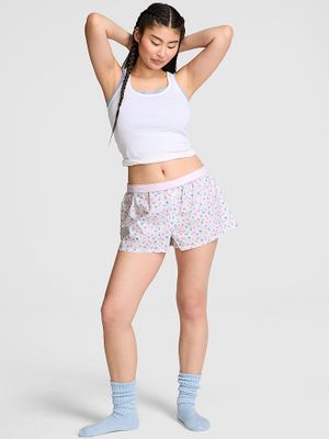 Pantaloni scurți de pijama TENCEL cu croială boxy