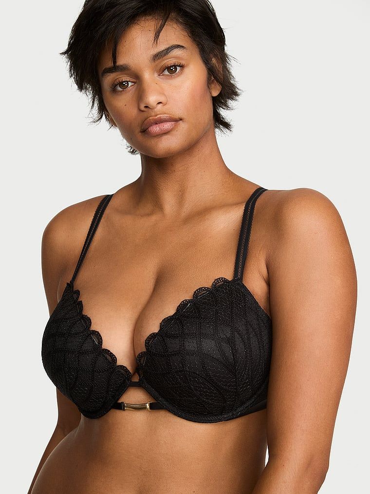 Very Sexy Sutien Push-Up cu broderie Viper