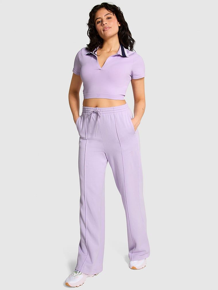 Pantaloni largi din material Fleece Ivy