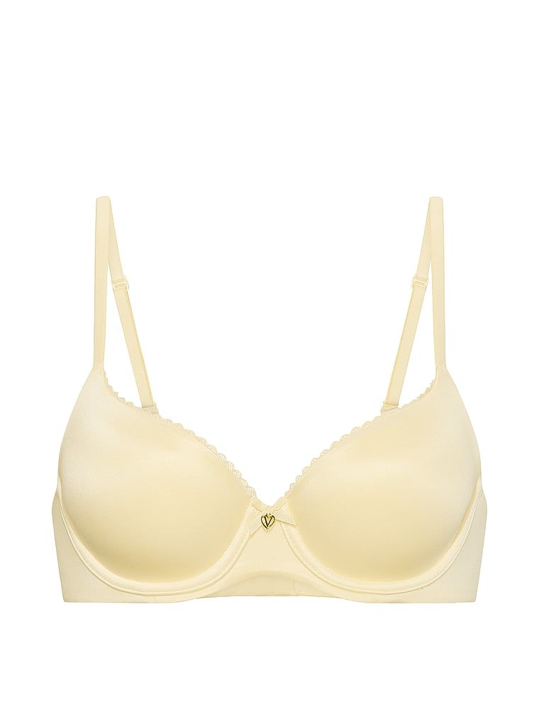 Sutien Smooth Demi ușor căptușit. Produsul este galben și provine din colecția Body by Victoria.