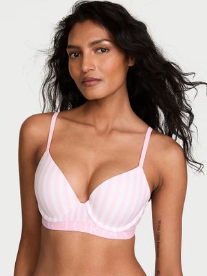 T-shirt Sutien cu push-up Exploded Logo din bumbac Perfect Shape