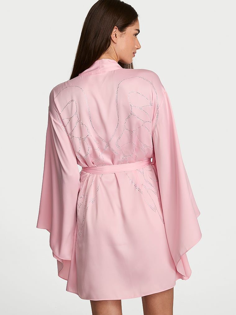 Halatul de satin Fashion Show 2026. Produsul este roz și provine din colecția Very Sexy.