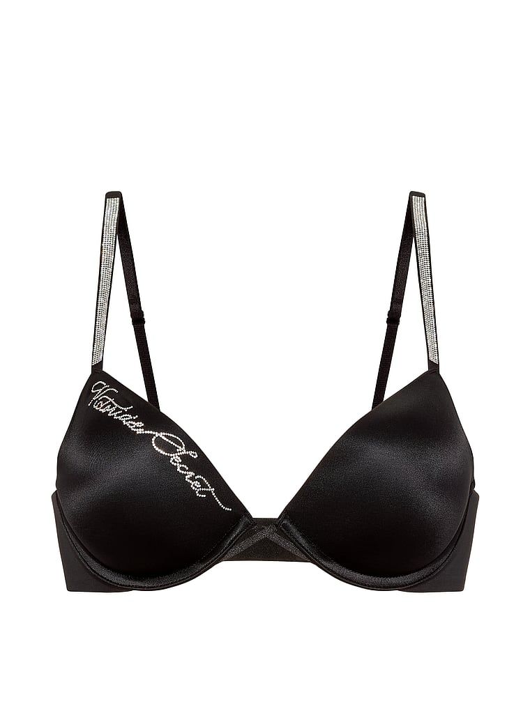 Sutien push-up Shine Script. Produsul este negru și provine din colecția Very Sexy.