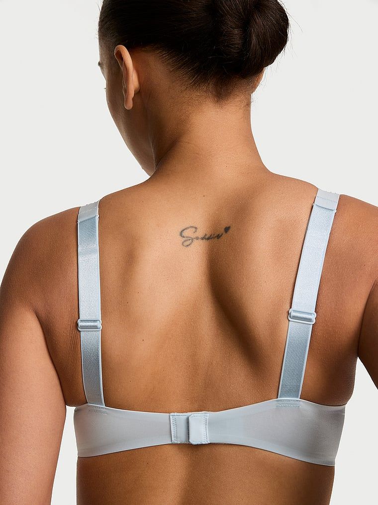 Sutien măritor push-up 2 mărimi Bombshell Ombre Shine Strap. Produsul este de culoare albastră și provine din colecția Very Sexy.
