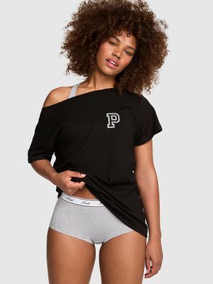 Tricou cu umerii goi Campus Cotton PINK