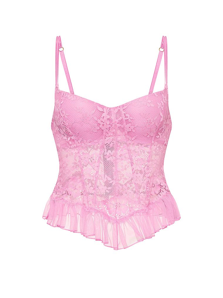 Topul corset Dare to Dream. Produsul este roz și provine din colecția Dream Angels.