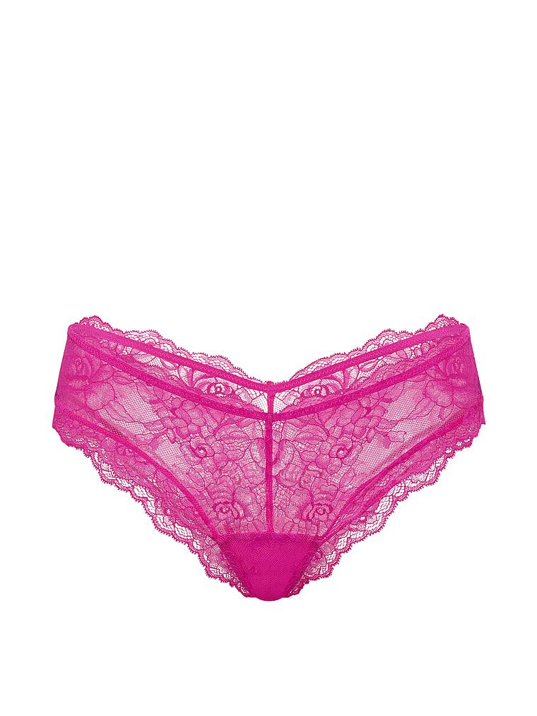 Chiloți din dantelă cu picioare înalte Rose Lace Cheeky. Produsul este roz și provine din colecția Very Sexy.