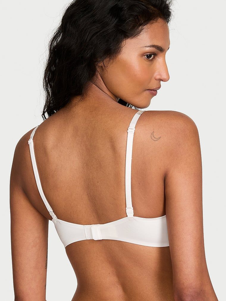 Sutien măritor push-up 2 mărimi Bombshell Gradient Shine Strap. Produsul este de culoare albă și provine din colecția Very Sexy.