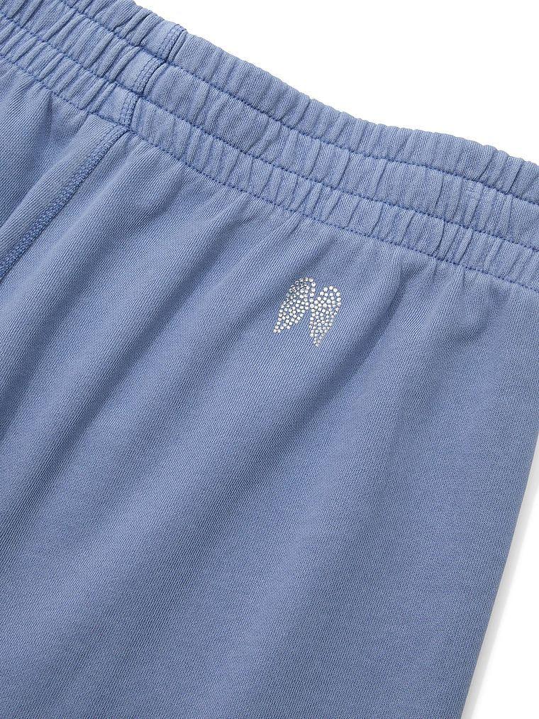 Pantaloni de trening de pescari din bumbac în timpul liber. Produsul este albastru și provine din colecția Angel Essentials.
