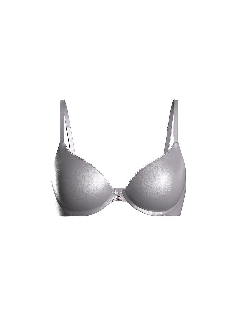 Invisible Lift, sutien neted demi fără căptușeală. Produsul este de culoare mov și provine din colecția Body by Victoria.