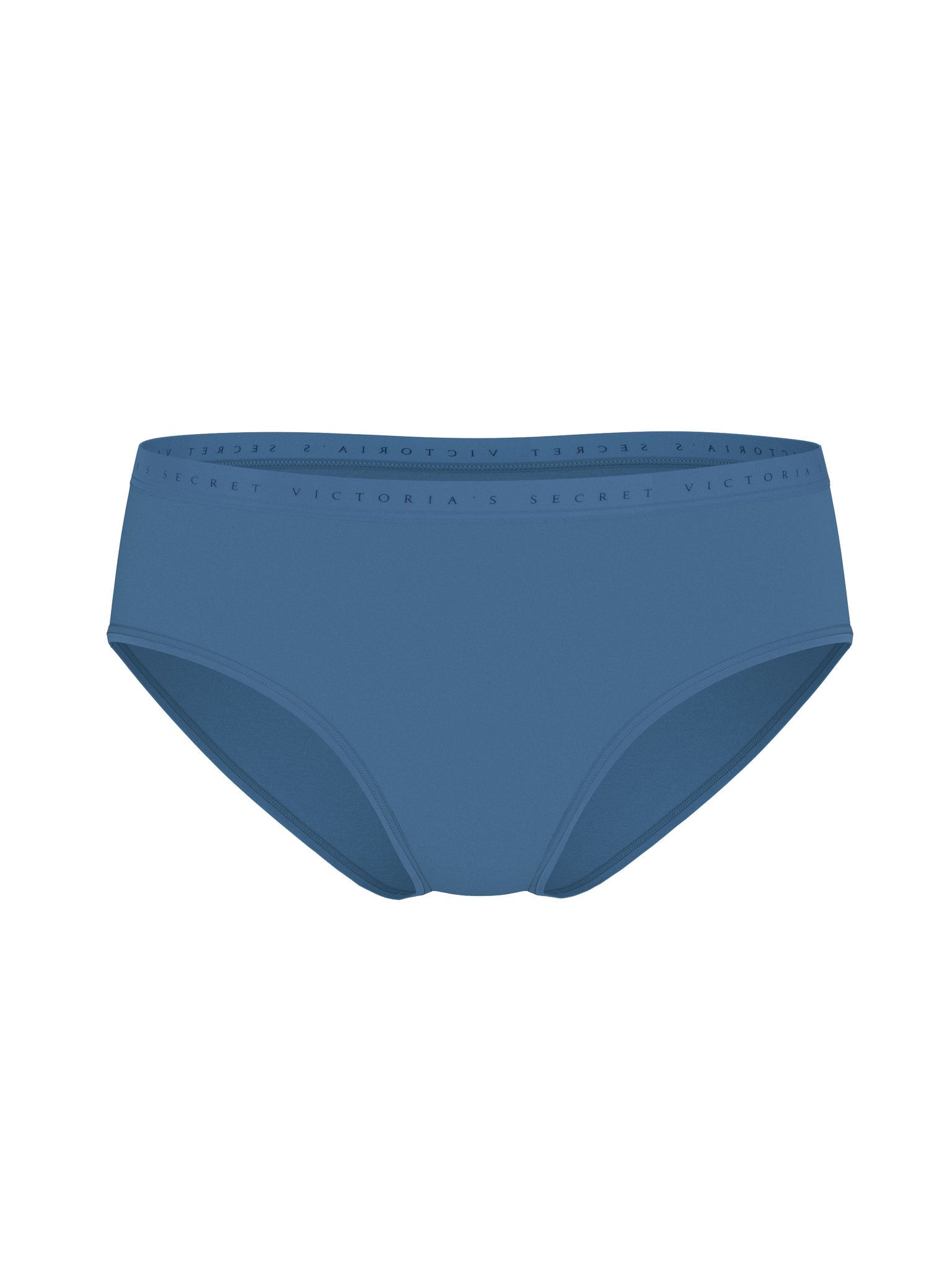 Chiloți de bumbac Hiphugger. Produsul este albastru și provine din colecția Victoria's Secret.