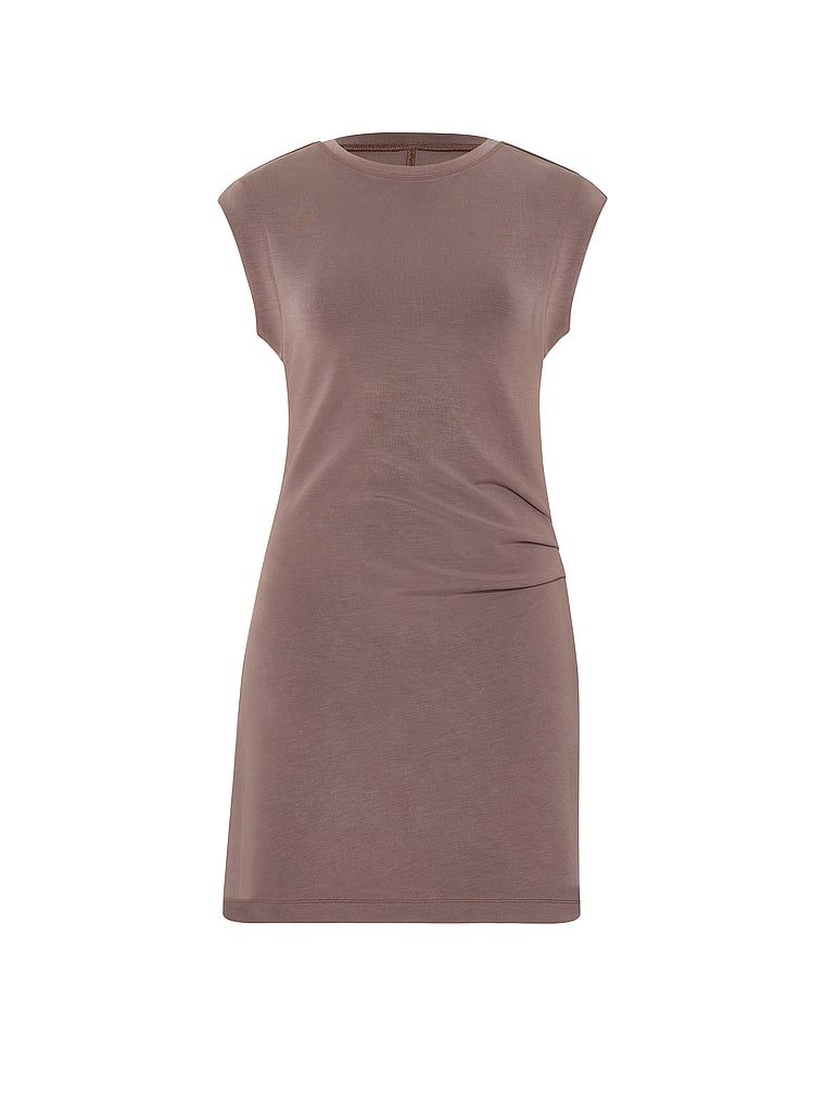 Rochie mini Featherweight Knit VSX. Produsul este de culoare gri și provine din colecția VSX.