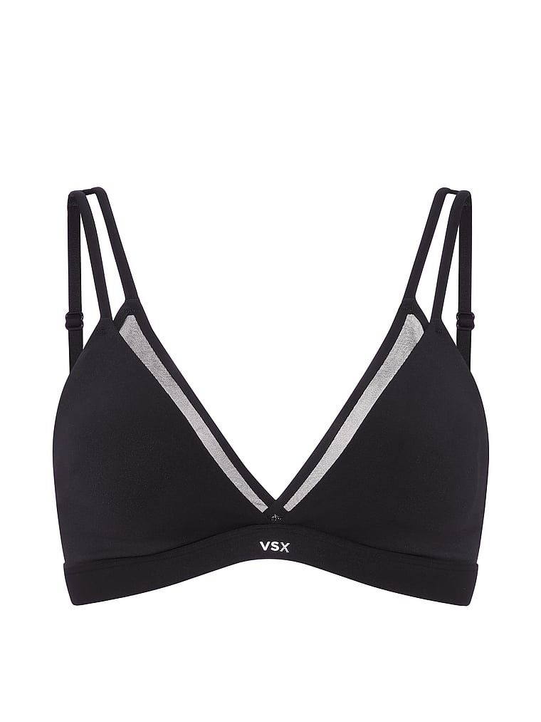 Sutien sport VSX Elevate Triangle. Produsul este negru și provine din colecția VSX.