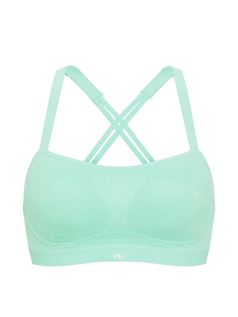 VSX Angel Elevate sutien sport. Produsul este de culoare verde și provine din colecția VSX.