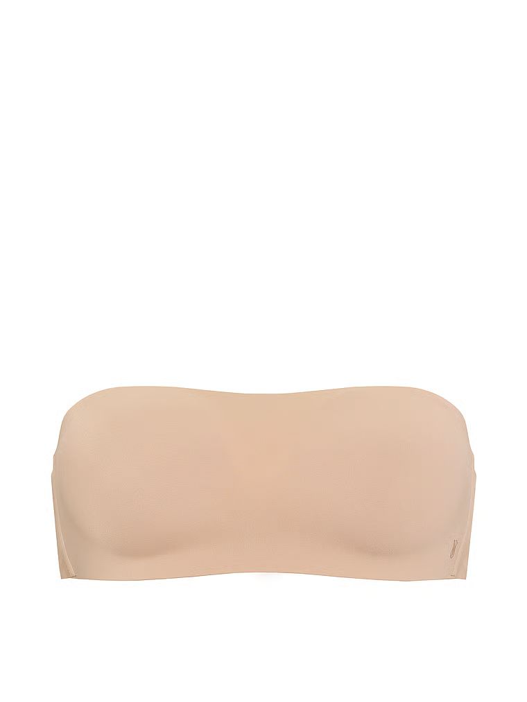 Sutien push-up fără bretele și cu sârmă Perfect Comfort Strapless. Produsul este bej și provine din colecția Victoria's Secret Bare.