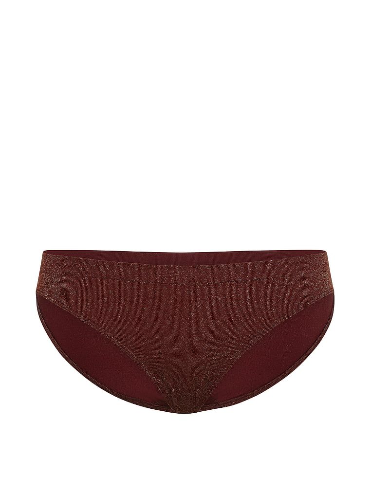 Chiloți Shiny Shimmer Bikini. Produsul este de culoare maro și provine din colecția Seamless (Seamless Collection).