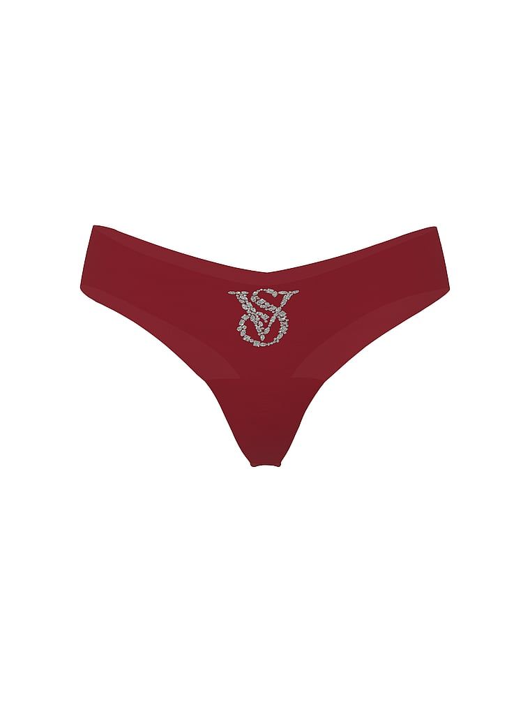 Tanga fără sudură fără prezentare. Produsul este de culoare roșie și provine din colecția No-Show.