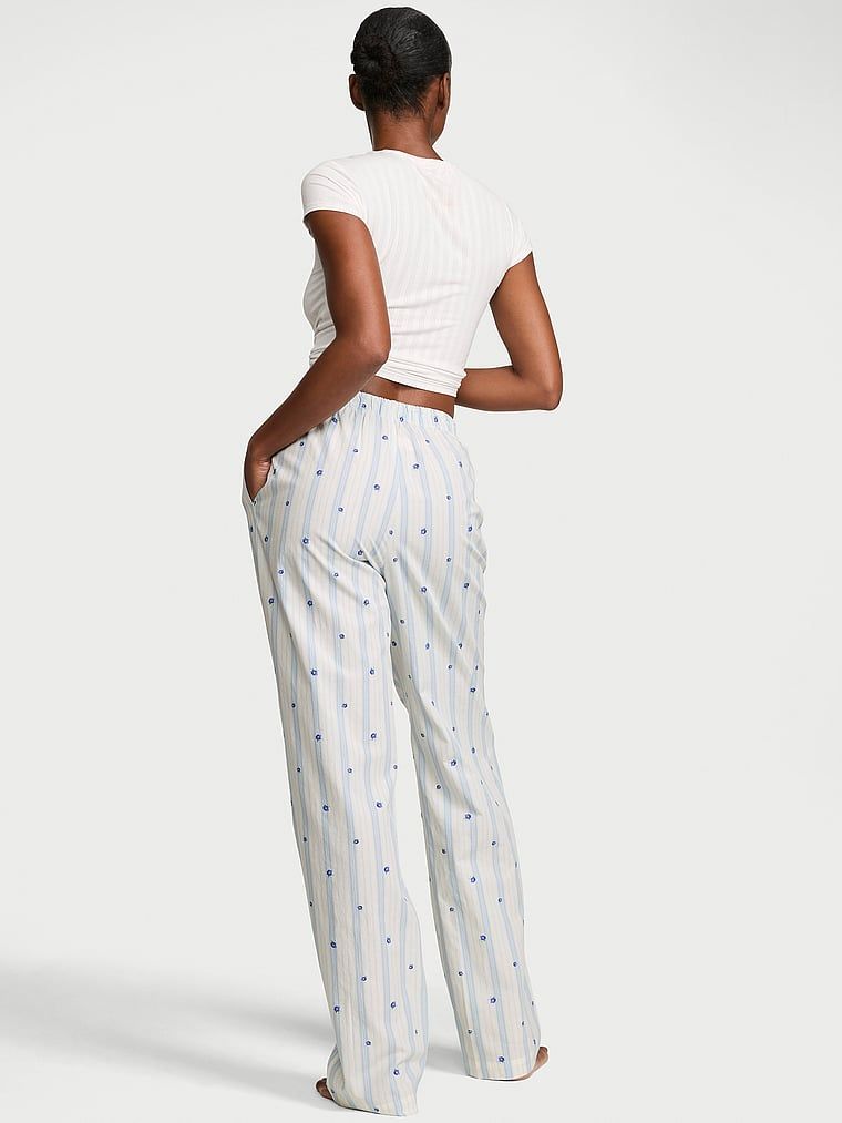 Pantaloni de pijama Heritage din bumbac Mix & Match. Produsul are o culoare florală și provine din colecția Victoria's Secret.
