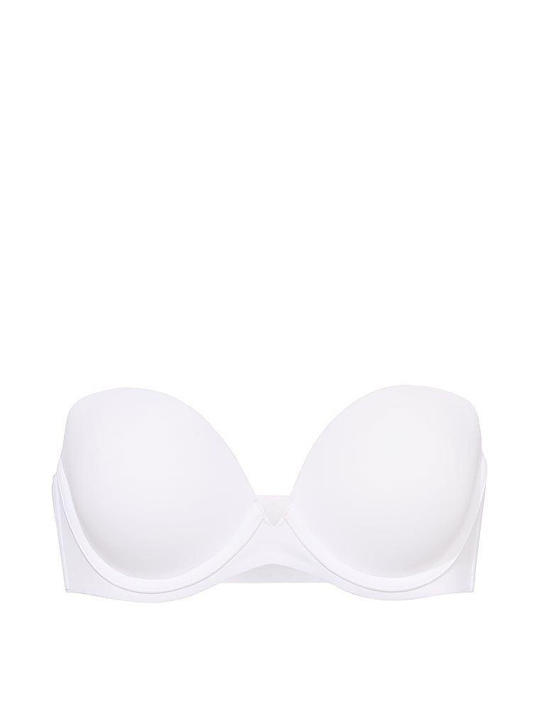 Sutien push-up fără bretele. Produsul este de culoare albă și provine din colecția Invisible by Victoria's Secret.
