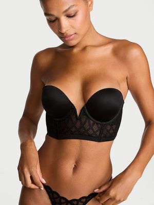 Very Sexy Top scurt tip corset Push-Up cu broderie Viper