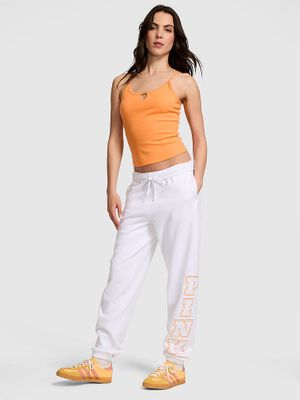 PINK Top Cami cu talisman în formă de gaura cheii