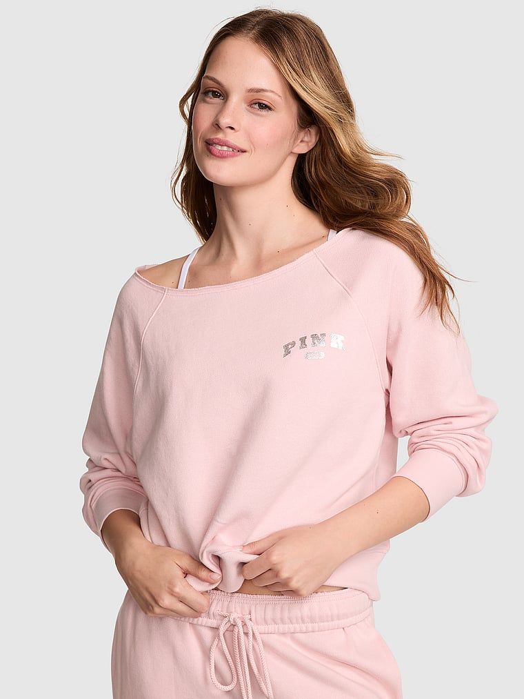 Hanorac Ivy Fleece cu umerii goi