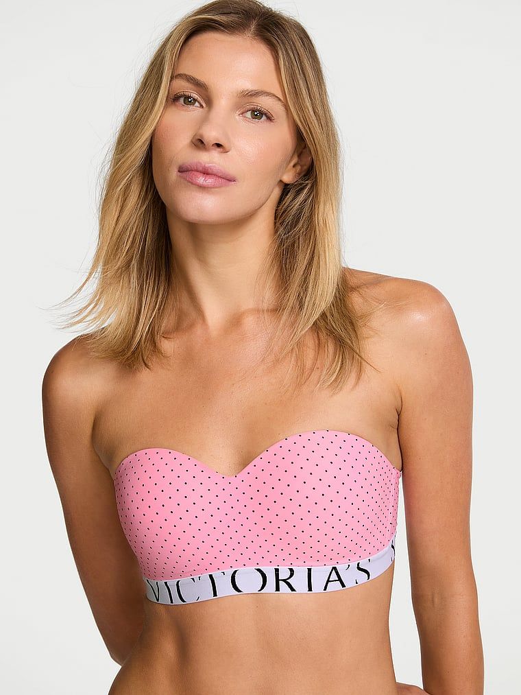 Sutien fără bretele ușor căptușit, CoolBra. Produsul are o culoare cu model și provine din colecția de tricouri.