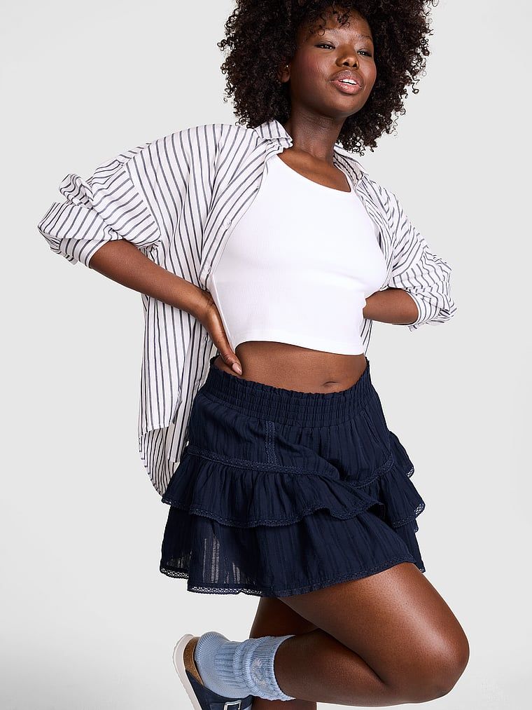 Skort Frill Seeker cu fronseuri