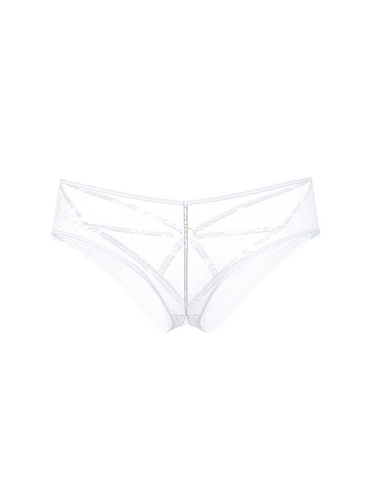 Chiloți cu bretele deschise la spate. Produsul este de culoare albă și provine din colecția Very Sexy.