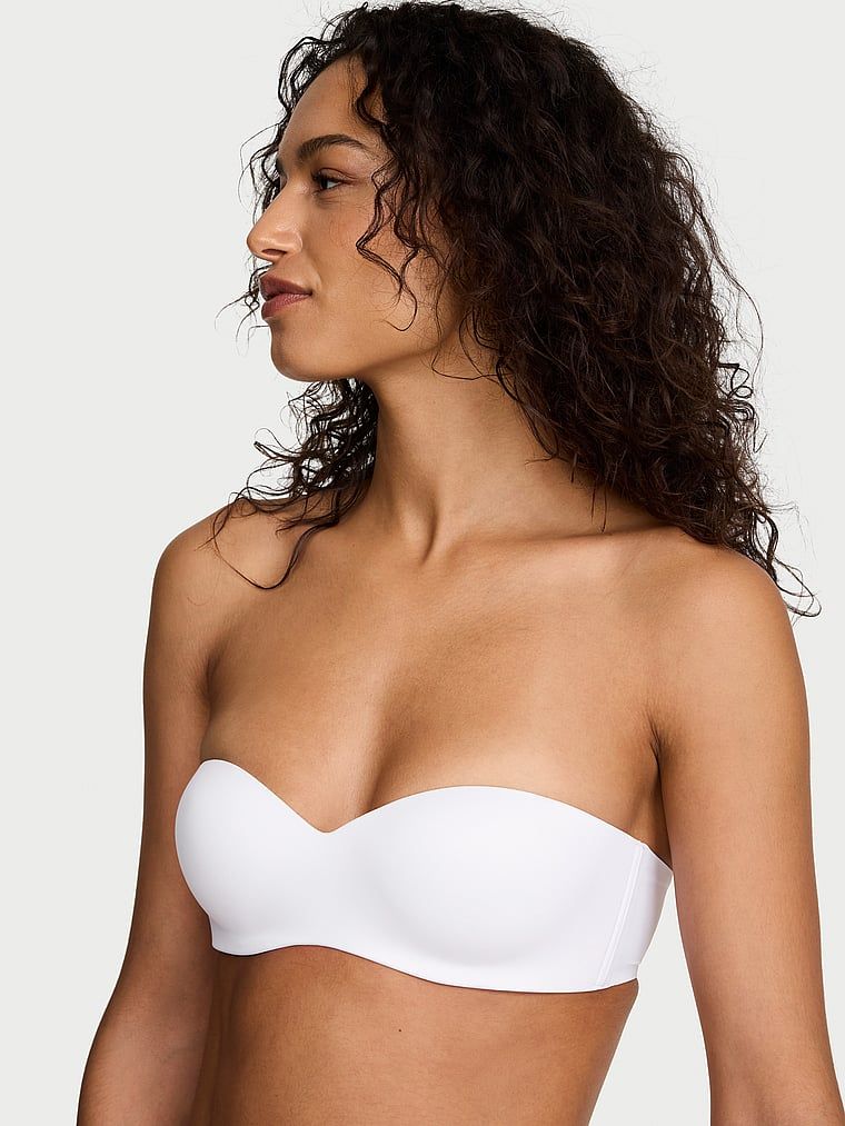 Sweetheart Strapless Strapless Strapless Ușor căptușit. Produsul este de culoare albă și provine din colecția Invisible by Victoria's Secret.