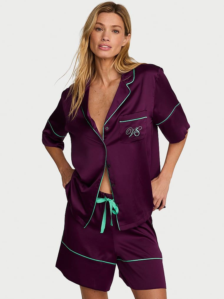 Victoria's Secret Set pijama scurtă Signature din satin