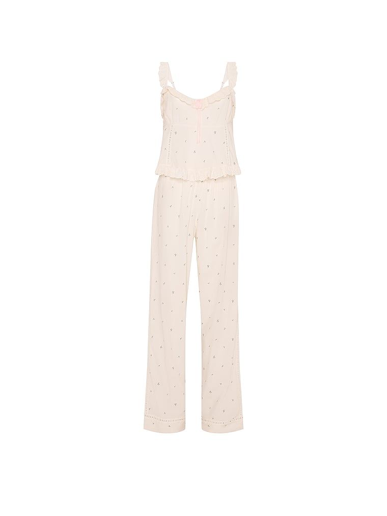 Pijamale vintage Dream din bumbac. Produsul are un model floral și provine din colecția Victoria's Secret.