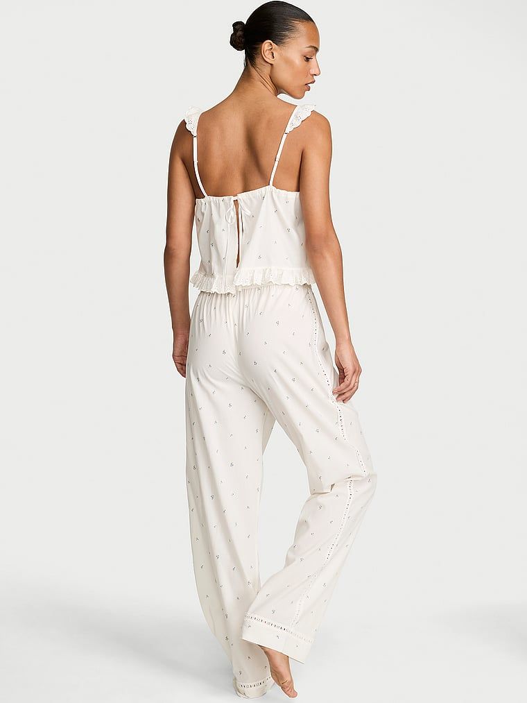 Pijamale vintage Dream din bumbac. Produsul are un model floral și provine din colecția Victoria's Secret.