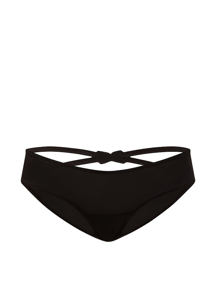 Chiloți cu un spate unic Shine Bow Cheeky. Produsul este negru și provine din colecția Very Sexy.