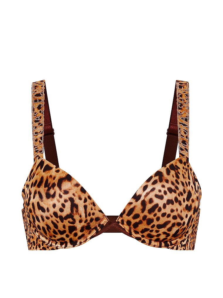 Sutien push-up Shine Strap. Produsul are o culoare cu model și provine din colecția Very Sexy.