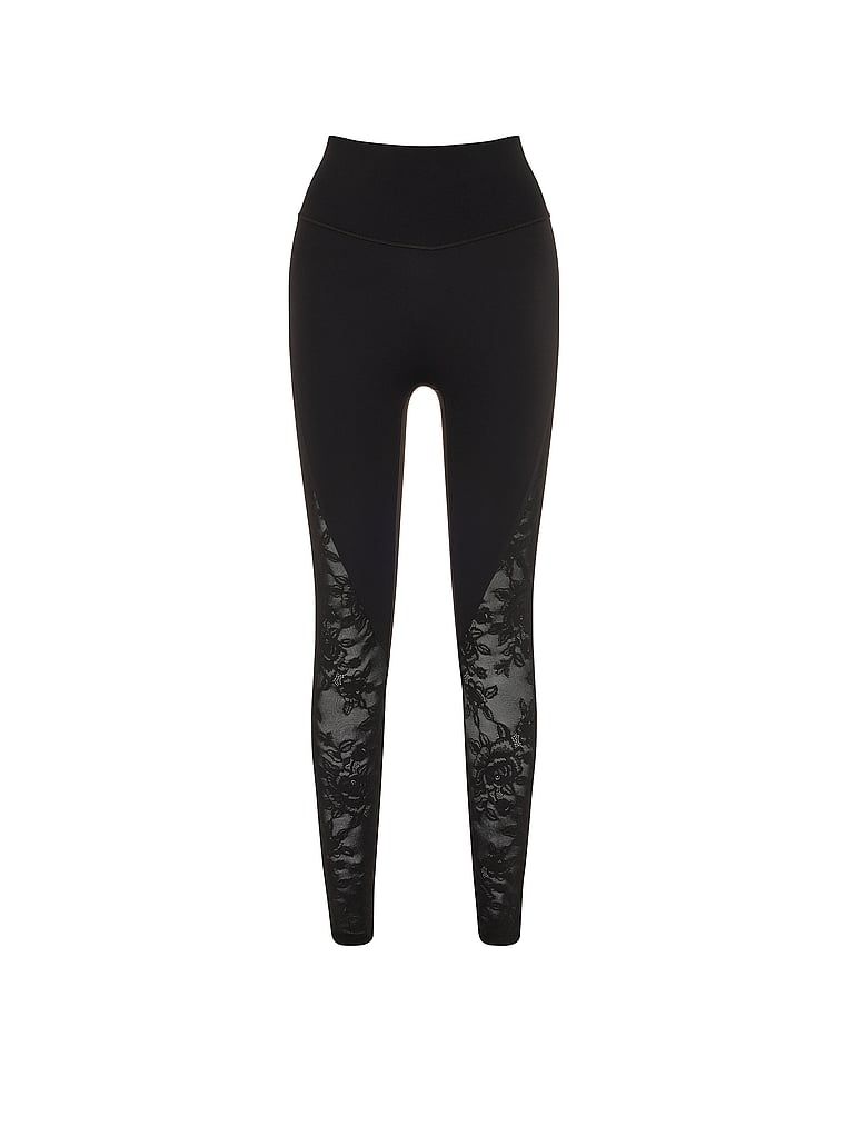 Colanți cu inserții în șireturi VSX Elevate RoseFlex. Produsul este negru și provine din colecția VSX.