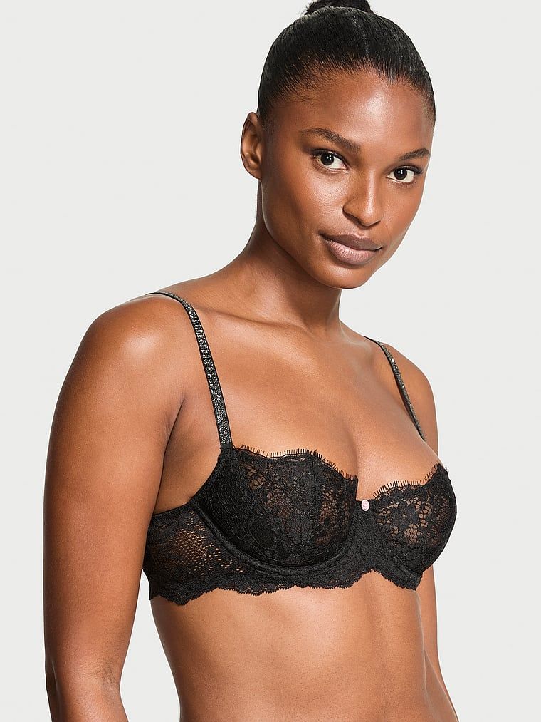 Dream Angels Sutien Balconette Wicked Twinkle din dantelă, cu bretele, fără căptușeală
