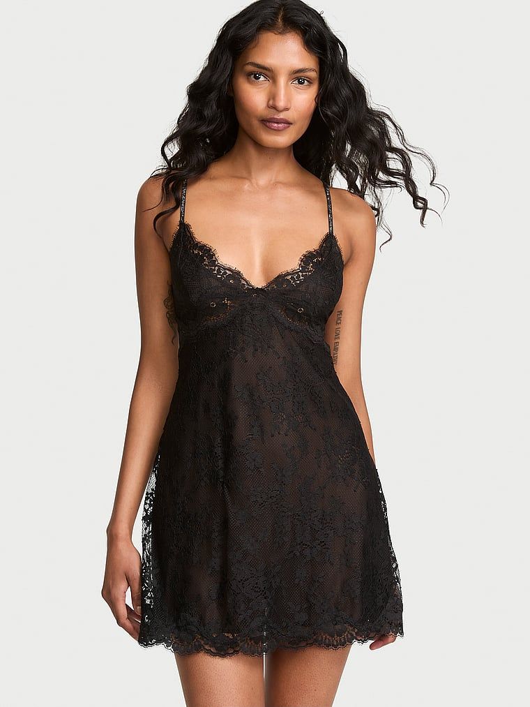 Dream Angels Rochie Twinkle tip furou din dantelă, cu bretele