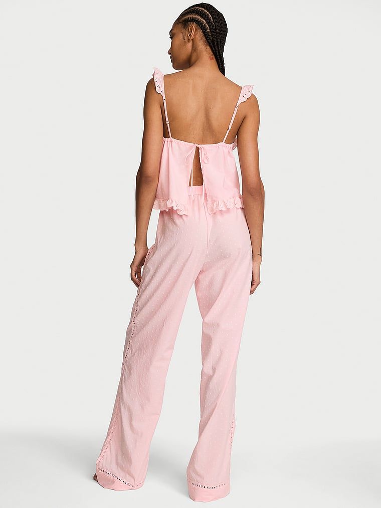 Pijamale vintage Dream din bumbac. Produsul este roz și provine din colecția Victoria's Secret.