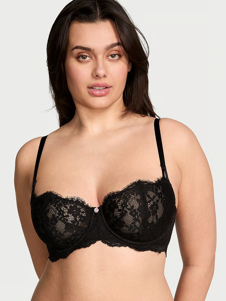 Sutien balconet Wicked Lace Balconette. Produsul este negru și provine din colecția Dream Angels.